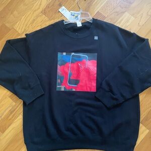 Kaws sold out Black Graphic Men's Sweater Asia sizing 3xl fits like 2xl